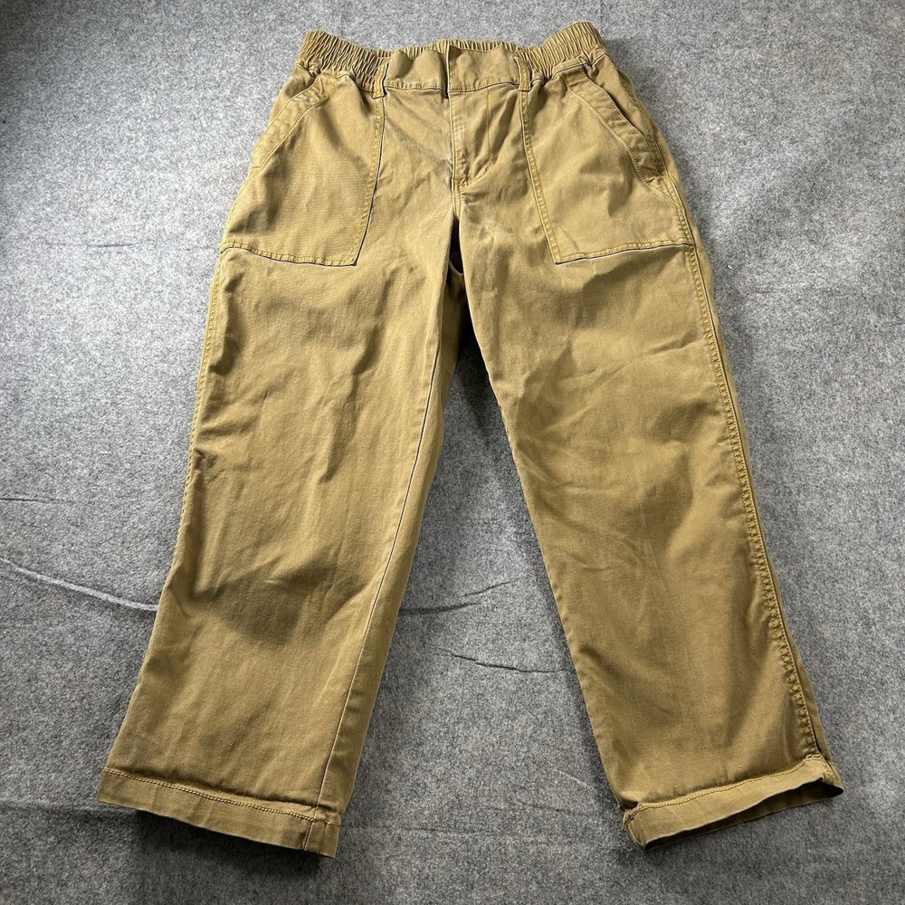 Cabi Pants Women's 4 Brown Lyocell Cotton Twill Cropped Discovery Trouser 5693